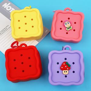 Sac à monnaie en silicone de haute qualité pour enfants, motif dessin animé amusant, mini sac suspendu mignon, cadeaux fantaisie en gros - Product Image 4