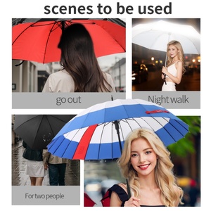 Custom Logo 23-25 Inch Compact Lightweight Travel Straight Umbrella Personalized Business Golf Outdoor Logo Umbrellas - Product Image 4