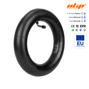 Chambre à air renforcée en butyle ULIP 10*2.5 avec valve incurvée à 90°, installation facile pour trottinettes électriques Zero 10X VSETT 10 pouces - Product Image 1