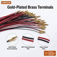Harness Kabel 2-Pin Custom DJ7021 dengan Terminal Kuningan Berlapis Emas untuk Peralatan Otomotif