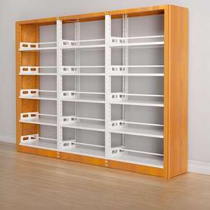 Étagère à livres démontable à 5 niveaux, facile à assembler, pour librairie, double face, étagères réglables pour université - Product Image 1