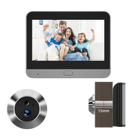 Mirilla Digital para Puerta ICam365 de 3MP con Cámara WiFi para Exterior, Seguridad para el Hogar, Audio Unidireccional, Visión Nocturna y Vídeo HD