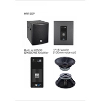 KS406 HR15SP Altavoz de Columna Profesional Activo para Interiores y Exteriores, Subwoofer Individual de 15 Pulgadas, 4*6 Pulgadas, para Iglesia, Conferencias y Discursos