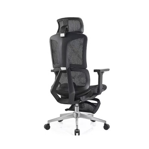Chaise <span class=keywords><strong>de</strong></span> <span class=keywords><strong>bureau</strong></span> pivotante ergonomique en maille, design contemporain avec une expérience d'assise confortable, comprend des roulettes et des accoudoirs - Product Image 3
