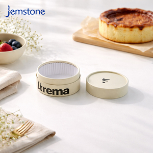 Wholesale Recyclable Candy Dessert Kraft Cardboard Cylinder Packaging Box Baking Basque Cake Food Grade Paper Tube Packaging - Product Image 1