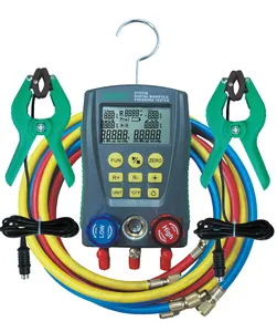 Digital Manifold Pressure Tester HVAC AC Kältemittel Digital Manifold Gauge Set