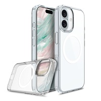 Nouvelle coque de téléphone pour iPhone 16 Coque transparente Coque hybride 2.0mm PC Coque de téléphone portable pour iPhone 12 13 14 15 16 Pro Max
