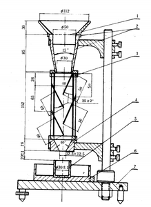 Detector do pó MZ-101 Scott Volumeter tester pó granel densidade instrumento - Product Image 2