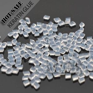 Colle à la kératine transparente en gros 1kg, granulés de colle à la kératine, colle capillaire à la kératine pour extensions de cheveux - Product Image 1