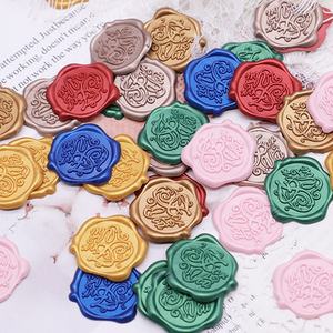 Autocollants de sceau de cire adhésifs 10 pièces <span class=keywords><strong>Merci</strong></span> Sapin de Noël AMOUR Roses Sceau de cire de mariage - Product Image 6