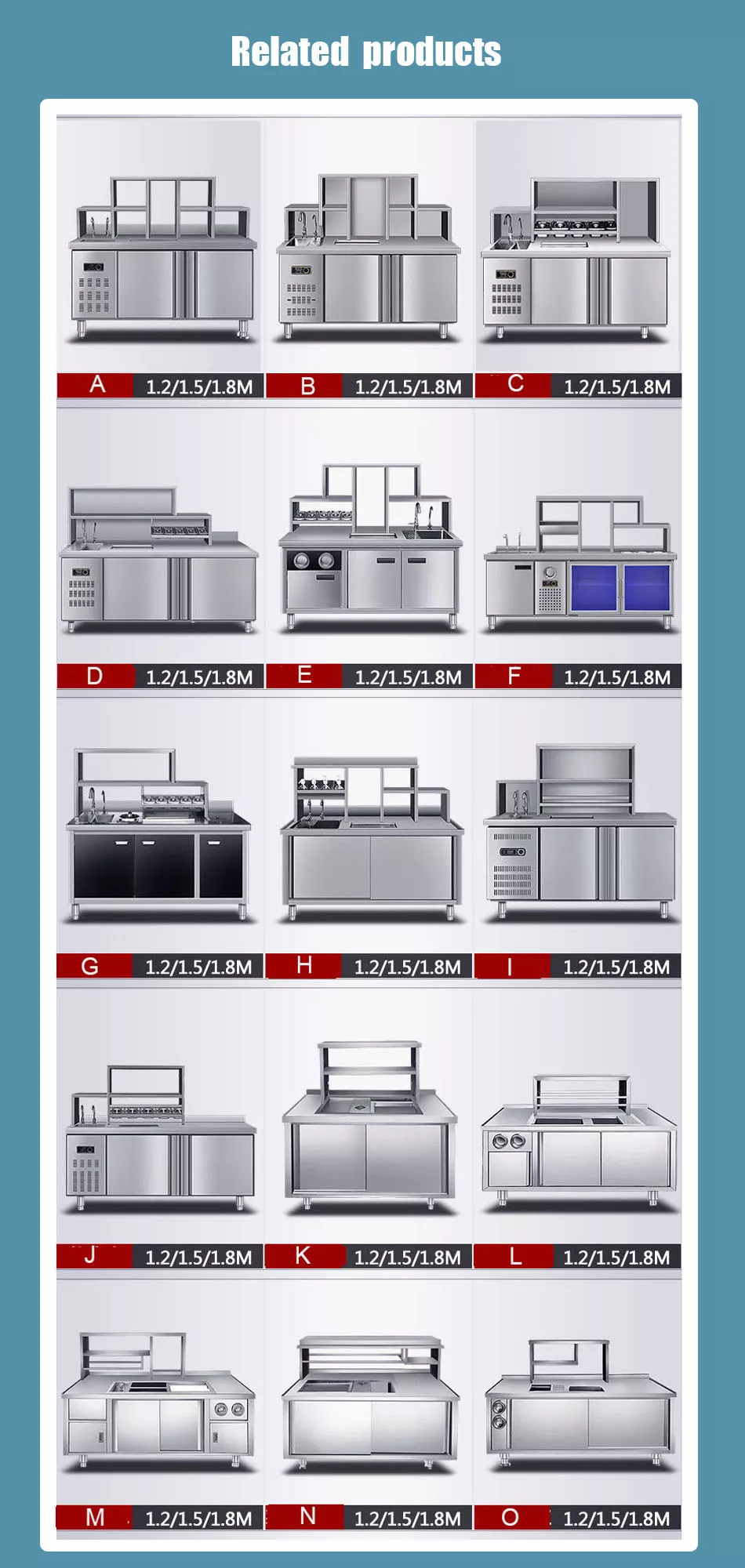 Custom Full Stainless Water Bar Counter Station for Bubble