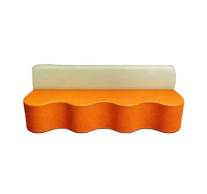 Sofá de pared para instituciones de formación, asientos combinados de tapicería suave para sala de espera de padres, área de descanso y recepción - Product Image 1