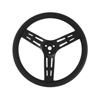 Volant de course en aluminium noir à 3 boulons, 15 pouces, lisse, concave, avec grip épais, pour le drifting