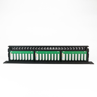 Panneau de brassage réseau modulaire mural non blindé 48 ports RJ45 Cat5e Cat6 Cat6A UTP 2U 19 pouces avec barre arrière pour gestion de câbles