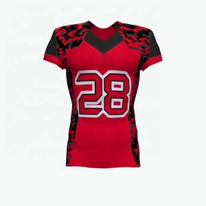 Camiseta de Fútbol Americano, Diseño Deportivo, Uniforme con Vista Frontal y Trasera, Vector Premium, 100% Poliéster Sublimado - Product Image 5
