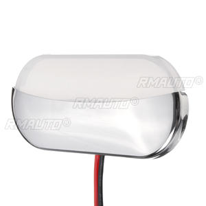 Lampe murale LED pour bateau marin 12V DC, acier inoxydable, blanc, lampe arrière LED, accessoires pour yacht, IP67, éclairage de couloir - Product Image 5