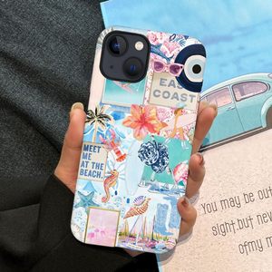 Funda genérica Compatible con iPhone 14, carcasa dura híbrida de 2 capas, resistente a los arañazos, conchas marinas, playa, verano, medusas, funda <span class=keywords><strong>para</strong></span> teléfono - Product Image 4