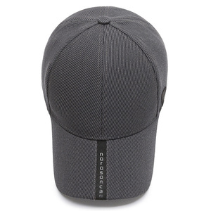 Men's Baseball Cap Black Twill Sun Protection Outdoor Casual <b>Hat</b> - Product Image 2