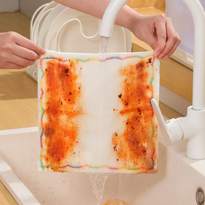 منشفة مطبخ نظيفة قابلة لإعادة الاستخدام بدون رائحة ، مناشف فسكوز للاستعمال مرة واحدة ، ماصة للماء للغاية ، قماش خرقة لأطباق الخيزران - Product Image 2