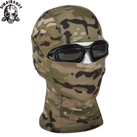 Masque de combat camouflage intégral, masque tactique respirant, protection camouflage, chasse, CS, balaclava thermique personnalisée