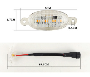 ไฟ LED สำหรับกระจังหน้ารถยนต์ ADT สีขาวรมควันและสีเหลืองอำพัน สำหรับรถยนต์ Tacoma รุ่น Universal 12V - Product Image 3