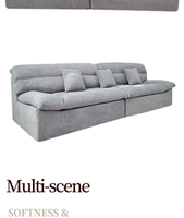 Canapé en tissu moderne et minimaliste, rembourré en éponge, assise profonde, pour salon, appartement, bureau, chambre, décoration multi-scènes, housse en velours