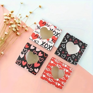 Boîte Cadeau Rectangulaire Faite à la Main Romantique en Carton Alimentaire pour Mariage, Bonbons, Saint-Valentin, Biscuits, Gâteaux – Prête à l'emploi - Product Image 4