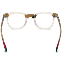 Monture de lunettes Borregls en acétate mat pour femme, lunettes de vue multicolores de haute qualité, style rétro carré, lunettes optiques homme 19269