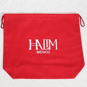 Chất Lượng Cao Vuông Dưới Bông Twill Mua Sắm Túi Tùy Chỉnh In Logo Giáng Sinh Đám Cưới Đảng Hat Đóng Gói Bụi Bông Pouch - Product Image 3