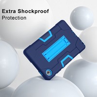 Étui de tablette en silicone antichoc pour Lenovo Tab One 8,7 pouces TB-305FU K9, housse universelle avec support intégré caché