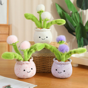 Peluche a Forma di Pianta in Vaso - Pianta in Vaso Imbottita - Pianta in Vaso Morbida - 25cm 3 Colori Assortiti Grazioso Fiore in Vaso: Tarassaco - Product Image 6