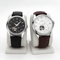 Montre automatique mécanique squelette en acier inoxydable de luxe personnalisée avec mouvement japonais Miyota Citizen Seiko Eta pour hommes
