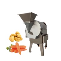 Hoge Kwaliteit Commerciële Groente & Fruit Chip Cutter Kubus Machine Met Motor Voor Aardappel & Cassave Chips