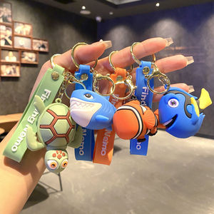 Llaveros de animales de dibujos animados subacuáticos al por mayor, hechos de PVC, con accesorios para bolsos o regalos para Navidad - Product Image 2