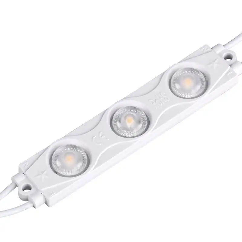 Comprar sinalização iluminação exterior 220V AC 2835SMD alto lúmen modular 3M adesivo lateral duplo atacado módulos LED 3leds