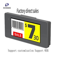 Etiqueta de Precio Electrónica ESL Bohang de 2.13 Pulgadas, Etiqueta de Precio Digital EInk, Etiqueta Electrónica de Estante para Tiendas Digitales, para Comercio Inteligente