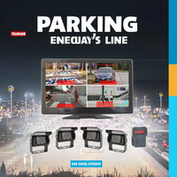 Moniteur enregistreur DVR de voiture 4 canaux à écran partagé 10,36 pouces avec caméra de recul AHD avant et arrière vision nocturne pour camion et système BSD
