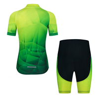 Maillot de cyclisme Oem à manches courtes pour femmes et vêtements de cyclisme à fleurs Maillot à col en O Cuissard à bretelles Maillots de vélo personnalisés