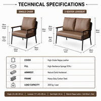 Fauteuil lounge moderne rembourré avec structure métallique et table d'appoint ronde, idéal pour les salons, hôtels, cafés et bureaux.