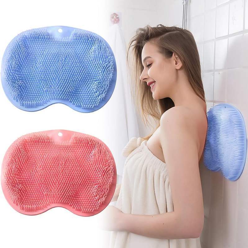 Tapis Exfoliant Pieds Douche - Tapis De Douche En Silicone Avec Frotte Dos Accessoires Antiderapants Avec Ventouse Pour Nettoyage Et Massage Elimination De La Peau Morte Pour Baignoire Spa Et 90991735