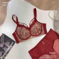 Nouvelle lingerie sans couture en dentelle, soutien-gorge push-up à petite poitrine, sans armature, confortable, sexy, ensemble de soutien-gorge