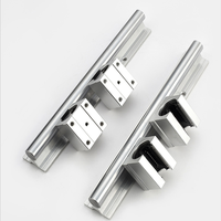 Riel Guía Lineal Redondo de Aluminio SBR12 SBR16 SBR20 SBR25 de 1000mm de Venta Caliente, Bloque Deslizante Lineal con Rodamiento, Rieles Lineales