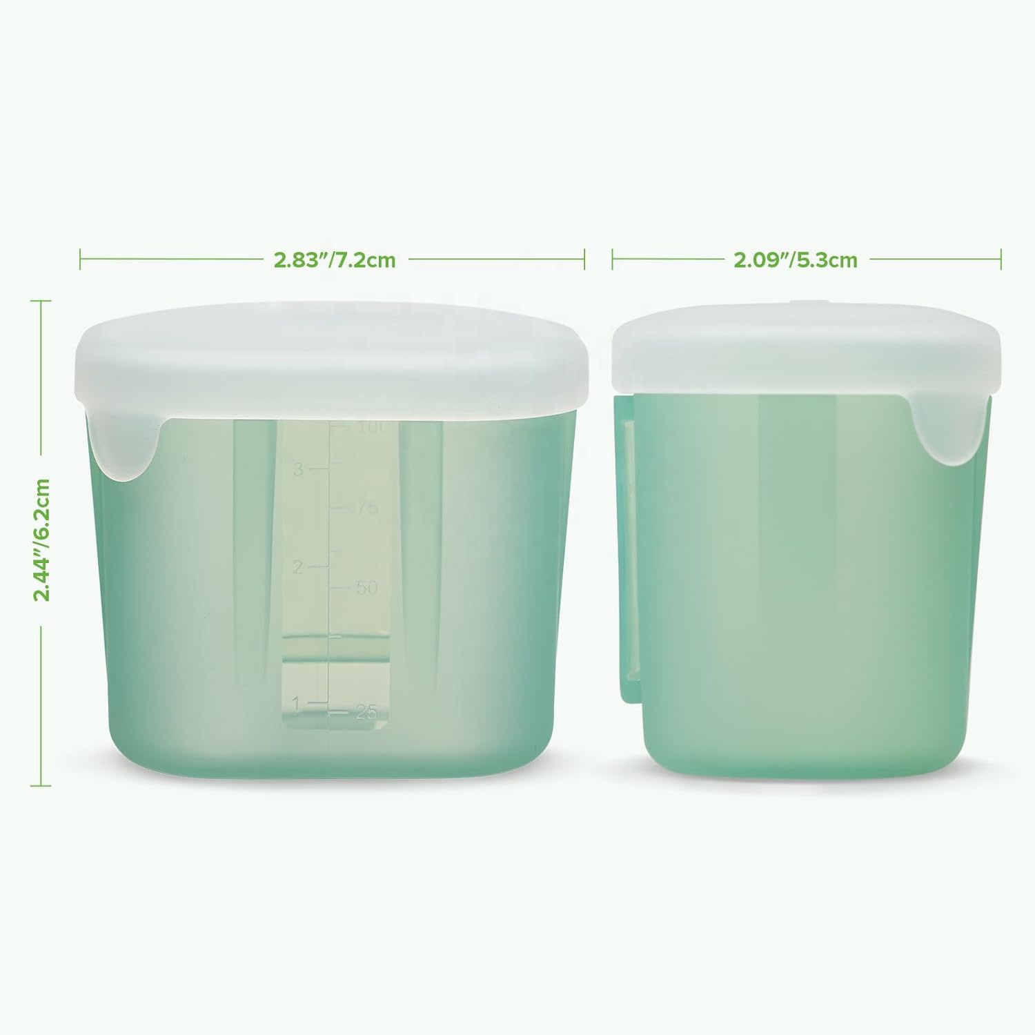 New 2026 Custom Meal Prep Silicone Jars With Lid, Custom Silicone Food Containers with Airtight Lids