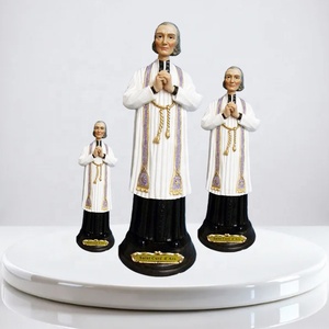 Icona Religiosa 'Sacerdote Parrocchiale' Statua in Resina Dipinta a Mano Dimensioni 4.8-12 Pollici Decorazione Natalizia e di Capodanno per la Casa - Product Image 1