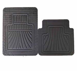 Artes 4-caucho negro-temporada Trim-a-Fit alfombras de piso para coches camiones - Product Image 1