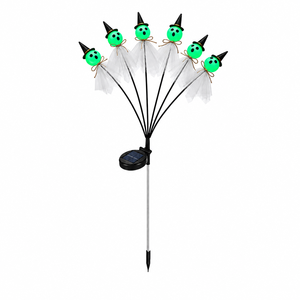 Solar Swaying Halloween Eyeball Pathway <b>Lights</b> 2 Modes Waterproof Outdoor Halloween Stake <b>Lights</b> for Garden Yard Porch Patio - Product Image 1