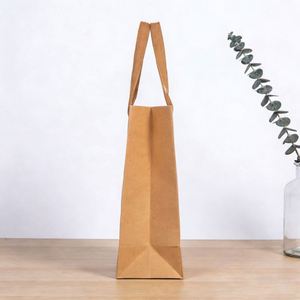 Bolsa de Papel Kraft Reciclable Ecológica de Lujo con Logotipo Impreso Personalizado y Asa para Ropa, Alimentos, Regalos, Velas y Embalaje - Product Image 1