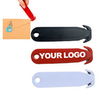 Cutter de sécurité double face personnalisé en acier inoxydable avec logo imprimé pour la maison, le bureau et la sécurité des emballages en carton et du ruban adhésif
