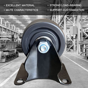 Heavy Duty Caster Iem Kopfhörer Räder 5 Zoll drehbare Gewindes tiel rollen Heavy Duty Stem Durchmesser 3/8 "Industrie rollen - Product Image 1