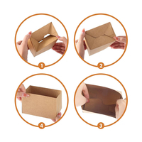 Usine personnalisée de qualité alimentaire à emporter Sandwich emballage carton boîtes de petit déjeuner jetables boîte d'emballage alimentaire